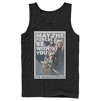 Men's Star Wars The Mandalorian Ahsoka Tano Jedi Knight Portrait Panels Tank Top