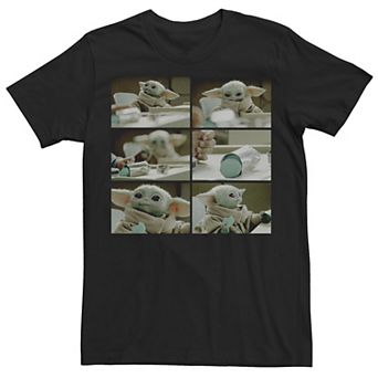 Men's Star Wars The Child Snack Time Panels Tee