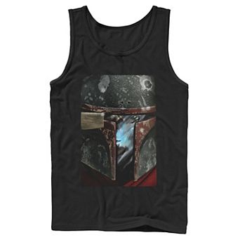 Men's Star Wars The Mandalorian Cobb Vanth Boba Fett Helmet Tank Top