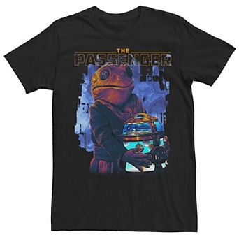 Men's Star Wars The Mandalorian The Passenger Blue Hue Poster Tee