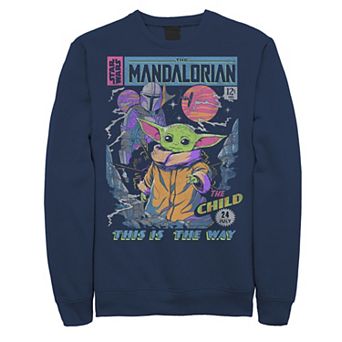 Men's Star Wars The Mandalorian The Child Comic Sweatshirt