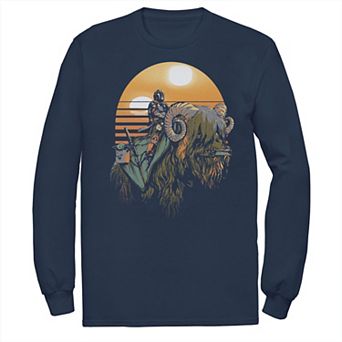 Men's Star Wars Banta Riders Sunset Retro Portrait Tee