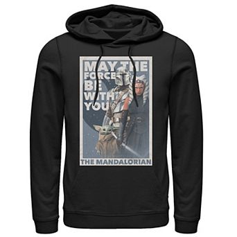 Men's Star Wars The MandalorianMay The Force Be With you Group Poster Hoodie