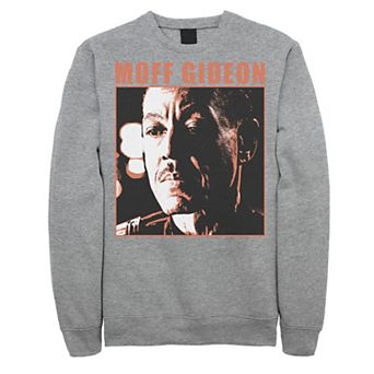 Men's Star Wars The Mandalorian Moff Gideon Orange Hue Portrait Sweatshirt