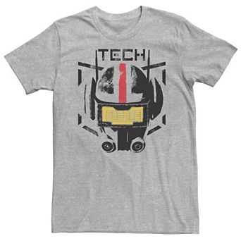 Men's Star Wars The Bad Batch Tech Helmet Stamp Tee