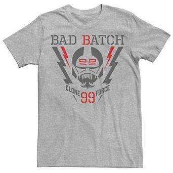 Men's Star Wars The Bad Batch Clone Force 99 Symbol Collage Tee