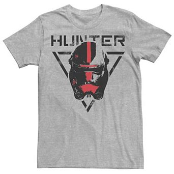 Men's Star Wars The Bad Batch Hunter Helmet Logo Tee