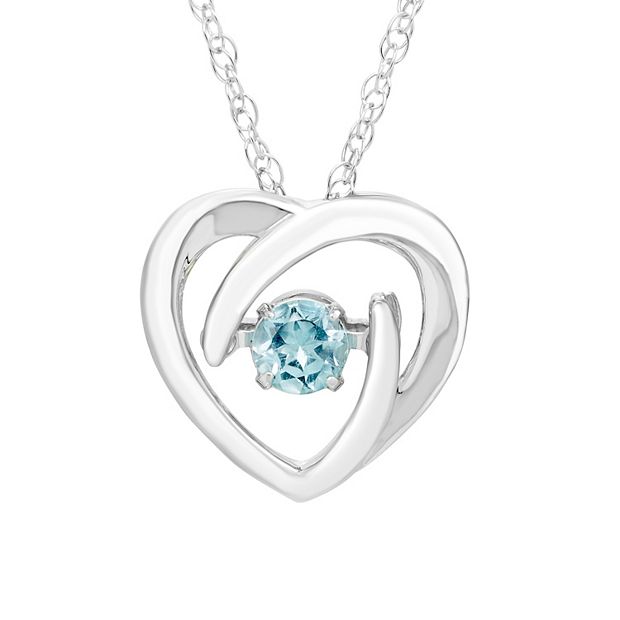 Kohls aquamarine online necklace