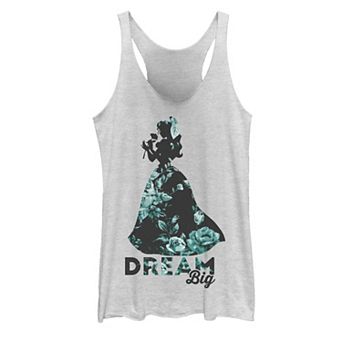 Disney's Beauty & The Beast Juniors' Dream Big Floral Belle Tank Top