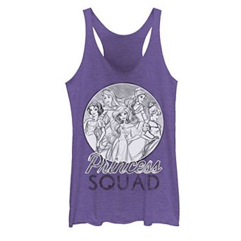Disney Princesses Juniors' Squad Line Art Tank Top