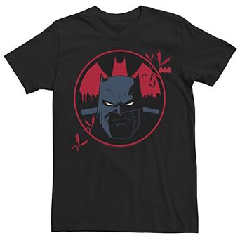 Men's DC Fandome Batman Protector Red Logo Portrait Tee