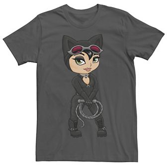 Men's DC Fandome Catwoman Cartoon Portrait Tee