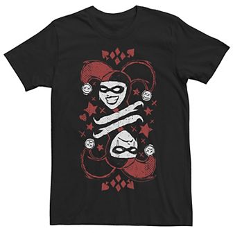 Men's DC Fandome Harley Quinn Card Illustration Tee