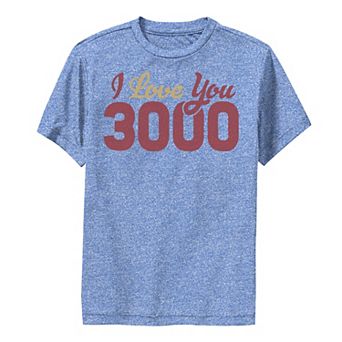 Boys 8-20 Marvel Avengers Endgame Iron Man I Love You 3000 Quote Bold Performance Graphic Tee