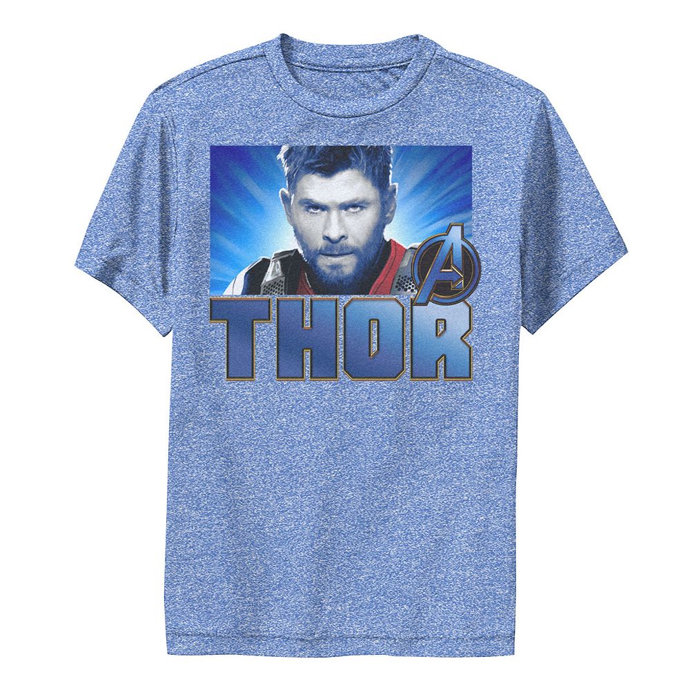 Boys 6-20 Marvel Avengers Endgame Thor Bold Logo Poster Performance ...