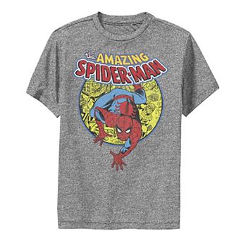 Boys 8-20 Marvel Amazing Spider-Man Vintage Comic Performance Graphic Tee