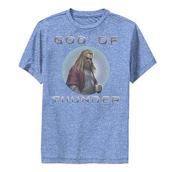 Boys 8-20 Marvel Avengers: Endgame Thor God Of Thunder Circle Portrait Performance Graphic Tee