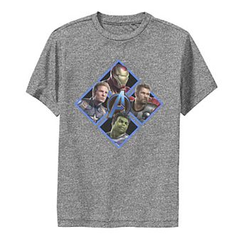Boys 8-20 Marvel Avengers Endgame Triangle Head Shot Performance Graphic Tee