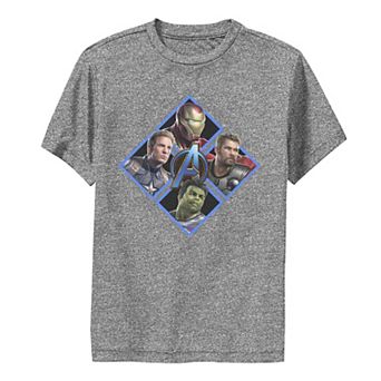 Boys 8-20 Marvel Avengers Endgame Triangle Head Shot Performance Graphic Tee