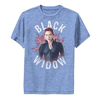 Boys 8-20 Marvel Avengers Endgame Black Widow Space Poster Performance Graphic Tee