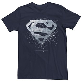 Men's DC Fandome Superman Chrome Splatter Logo Tee