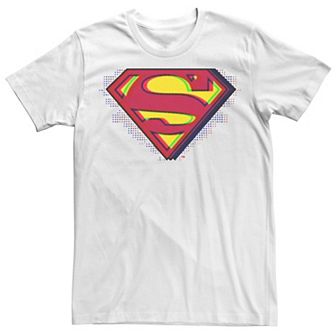 Men's DC Fandome Superman Chrome Splatter Logo Tee