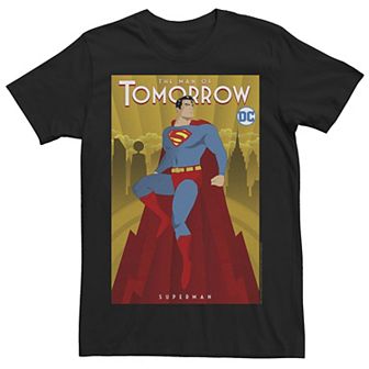 Men's DC FanDome Superman The Man Of Tomorrow Poster Graphic Tee