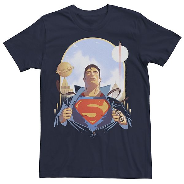 Men's DC Fandome Superman Suit Up Portrait Tee