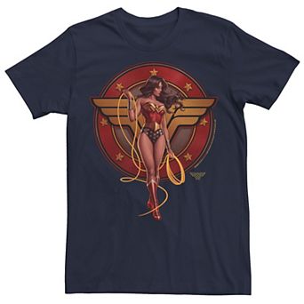 Men's DC FanDome Wonder Woman Portrait Logo Graphic Tee