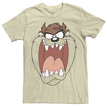 Men's Looney Tunes Tazmanian Devil Big Face Portrait Tee