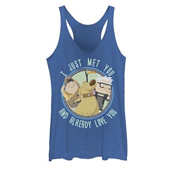 Disney / Pixar's Up Juniors' Russell Carl Dug "I Just Met You And Love You" Tank Top