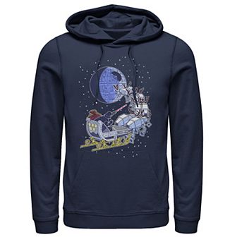 Men's Star Wars Darth Vader In A Sleigh Portrait Hoodie