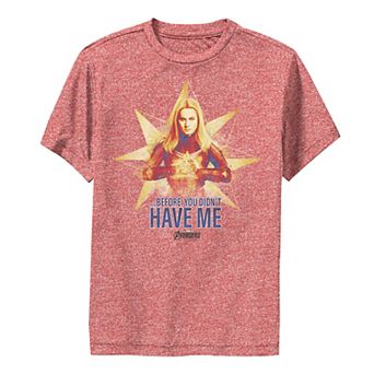 Boys 8-20 Marvel Avengers Endgame Captain Marvel Logo Performance Graphic Tee