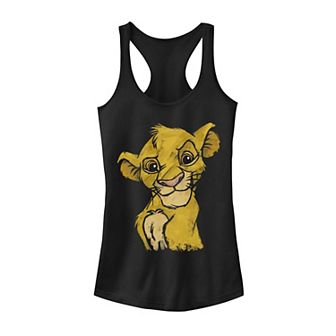 Disney's Lion King Young Simba Smiling Portrait Sketch Tank Top