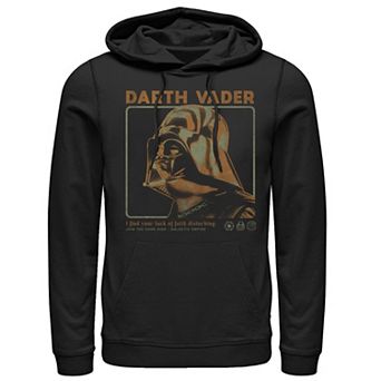 Men's Star Wars Darth Vader Lack Of Faith Disturbing Hoodie