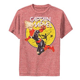 Boys 8-20 Marvel Captain Marvel Earth's Mightiest Hero Performance Graphic Tee