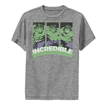 Boys 8-20 Marvel Hulk Incredible Vintage Comic Poses Performance Graphic Tee