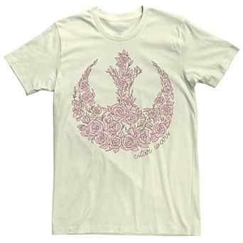 Men's Star Wars Rose Rebel Emblem Tee