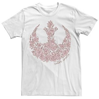 Men's Star Wars Rose Rebel Emblem Tee