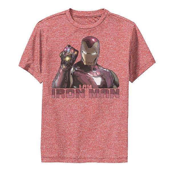 Boys 8-20 Marvel Avengers Endgame I Am Iron Man Movie Quote Portrait ...