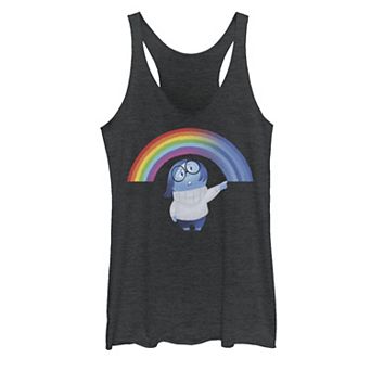 Disney / Pixar's Inside Out Juniors' Sadness Rainbow Tank Top