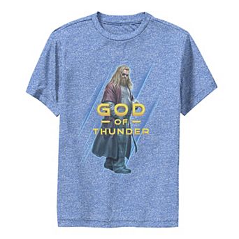 Boys 8-20 Marvel Avengers: Endgame Thor God Of Thunder Portrait Performance Graphic Tee