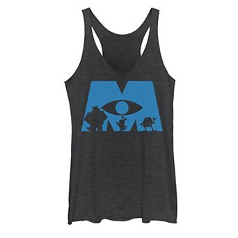 Disney / Pixar's Monsters Inc. Logo Silhouette Juniors' Tank Top
