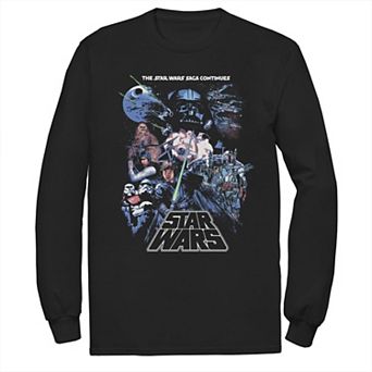 Men's Star Wars The Saga Continues Group Shot Tee
