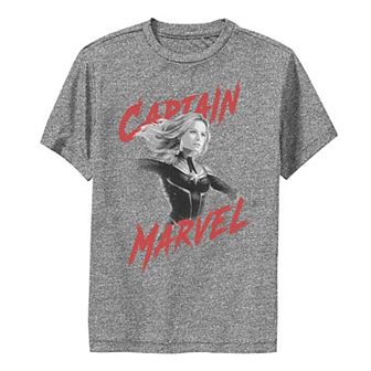 Boys 8-20 Marvel Captmarvel Poster Performance Graphic Tee