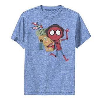 Boys 8-20 Marvel Spider-Man Far From Home Vacation Portrait Performance Graphic Tee