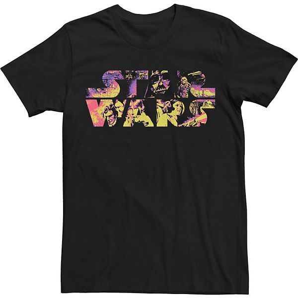 Men's Star Wars Logo Poster Colors Tee