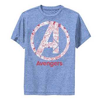 Boys 8-20 Marvel Avengers Endgame Logo Character Fill Performance Graphic Tee