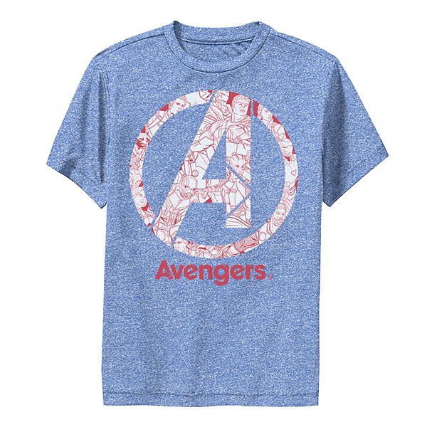 Boys 8-20 Marvel Avengers Endgame Logo Character Fill Performance ...