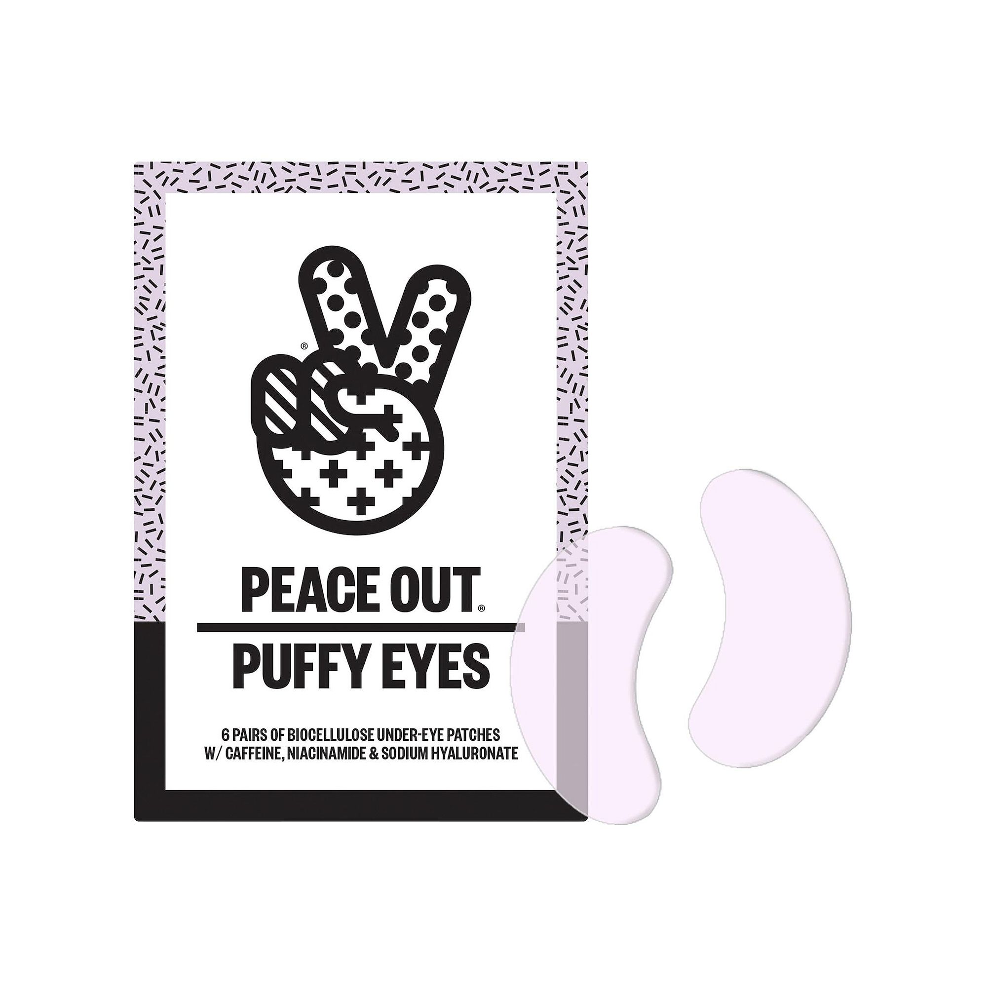 Peace Out Puffy Under-Eye Patches, Size: 6 CT, None
